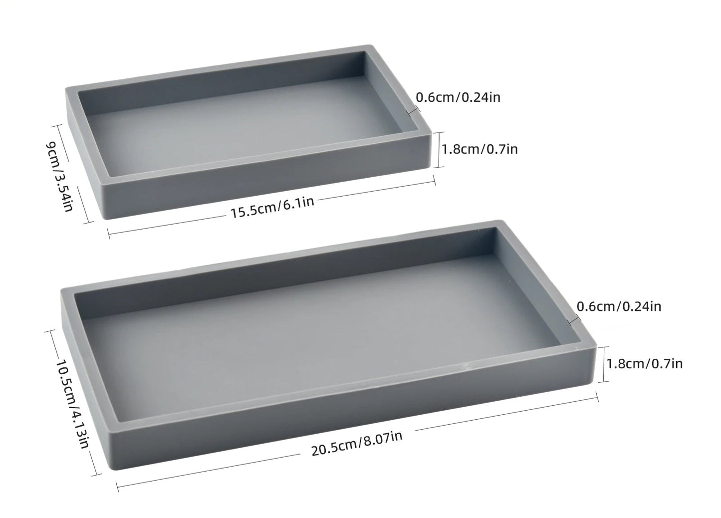 Bandeja Organizadora de Silicone – Para Pia de Banheiro ou Cozinha