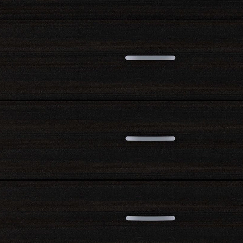 32" Black Three Drawer Dresser-4