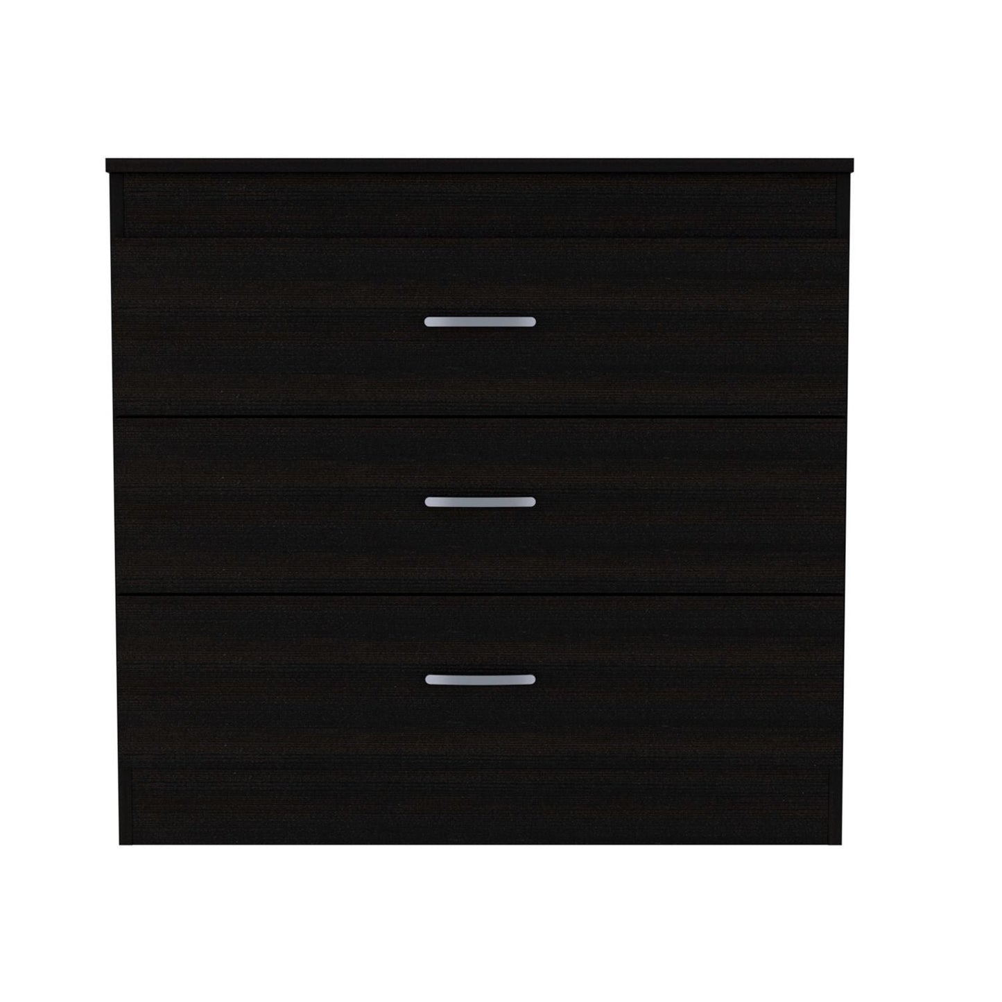 32" Black Three Drawer Dresser-1