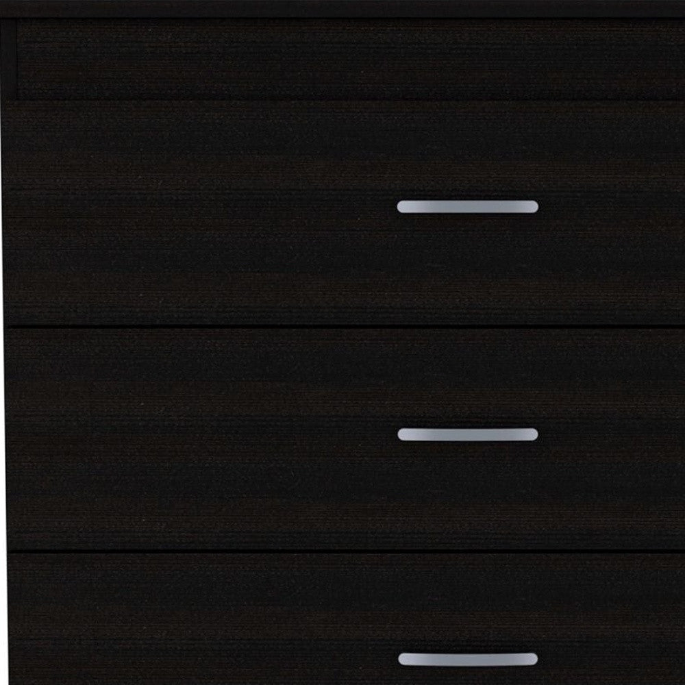 32" Black Three Drawer Dresser-5