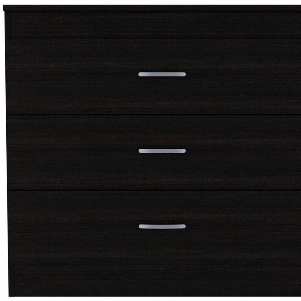 32" Black Three Drawer Dresser-3